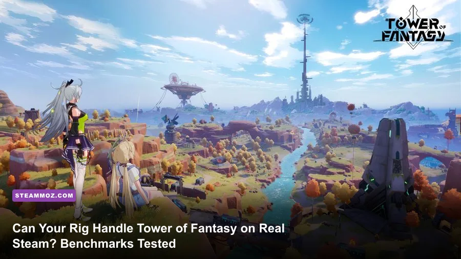 Tower of Fantasy open world combat and exploration running on PC