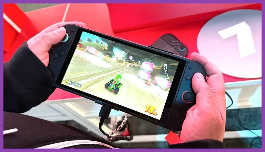 Nintendo Switch 2 running modern titles in handheld mode