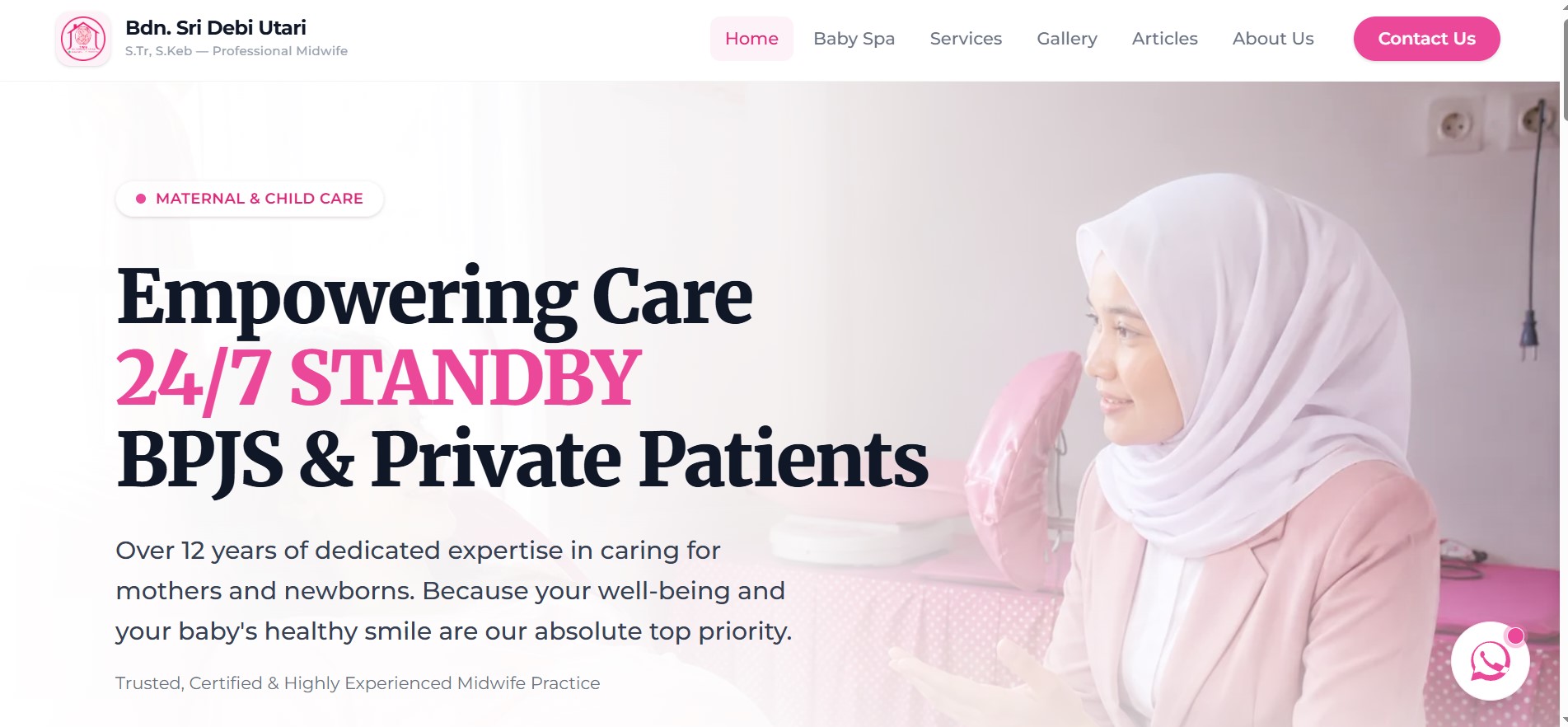 Bidan Tari Website Project