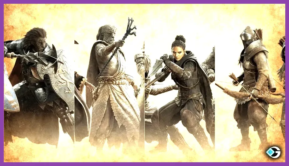 Mage casting support magic while Fighter draws aggro in Dragon's Dogma 2