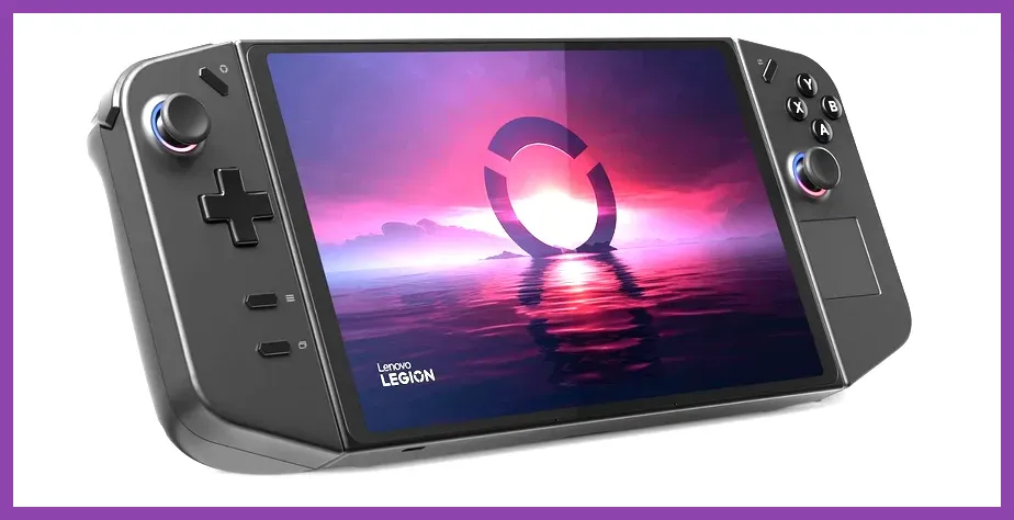 Lenovo Legion Go device displaying open world RPG inventory