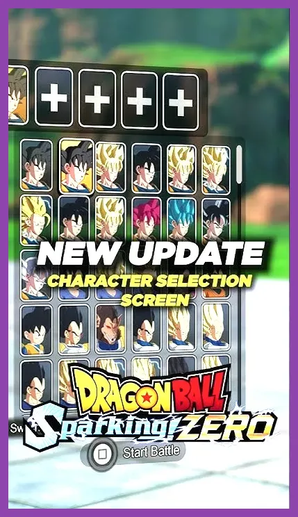 Story mission menu in Dragon Ball Sparking Zero