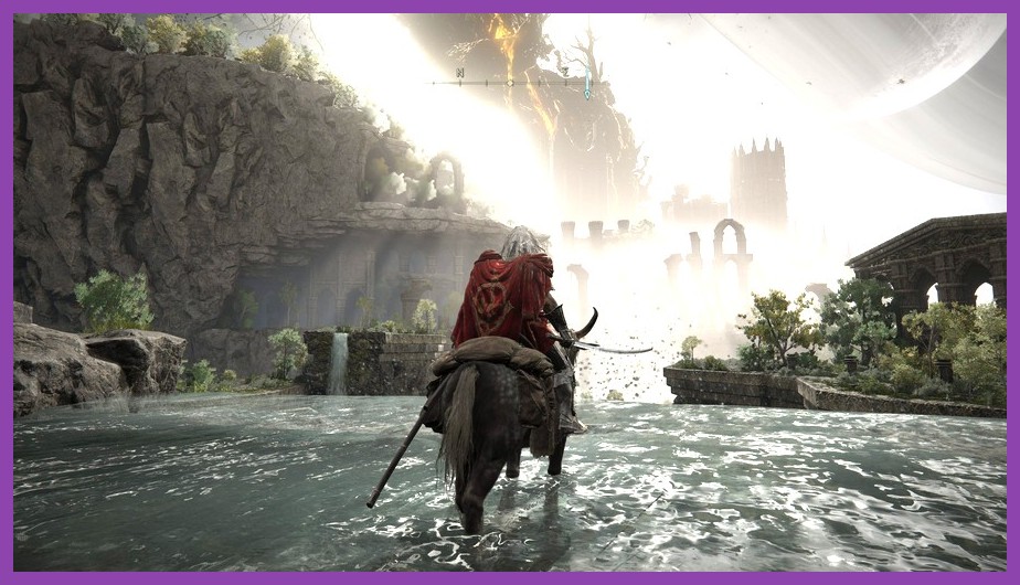 In-game screenshot of the new open world area in Shadow of the Erdtree DLC