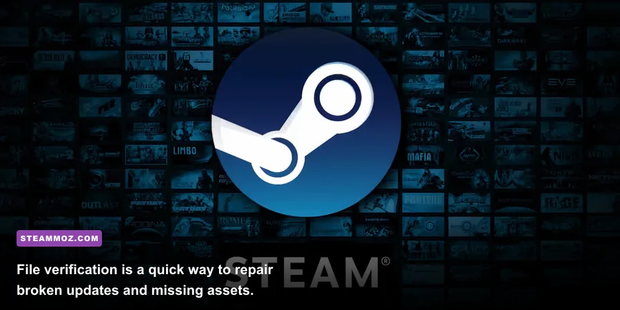 Steam file verification window for repairing corrupted Good PC game files