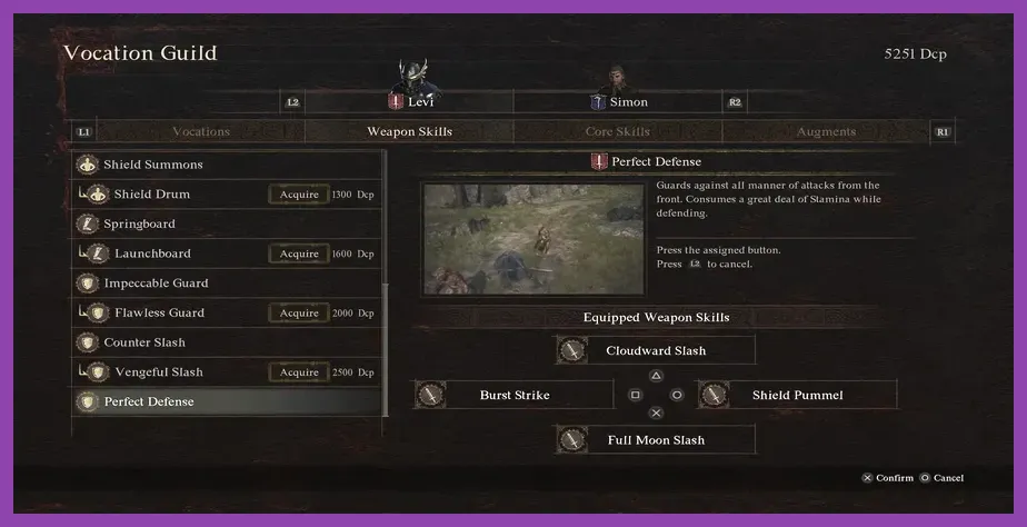 Player menu showing skill points after respec with a warning icon
