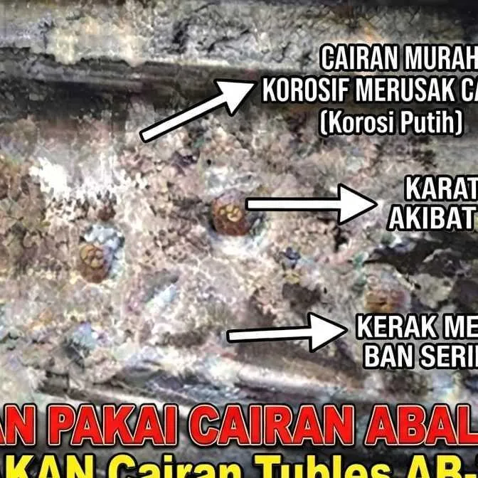 cairan ban tubles setara m-one isi ulang (Refill) murah tidak mudah encer & korosif. Isi 1500ml & 600ml - Gambar 4