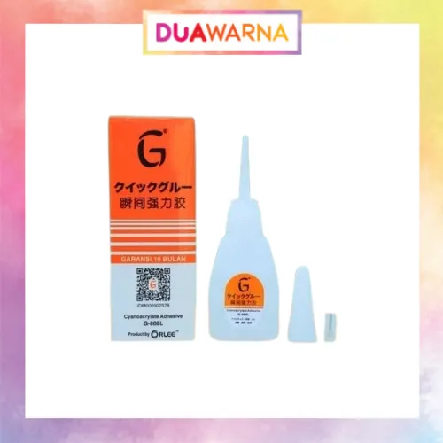 DuaWarna Lem G Korea Excellent Super Glue Tetes Epotec Cair Serbaguna Cepat Kering Lem Sepatu Alat Tulis Multifungsi ST008