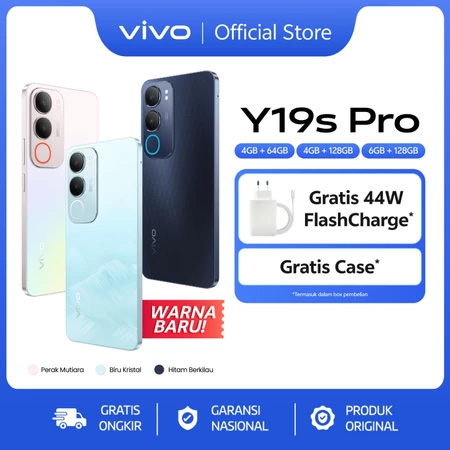 Vivo Y19s Pro - 6000mAh + 44W FlashCharge