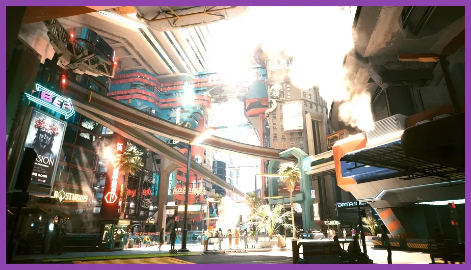 Cyberpunk 2077 graphical fidelity on handheld PC