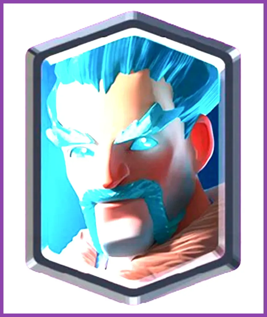 Ice Wizard slowing enemy push in Clash Royale