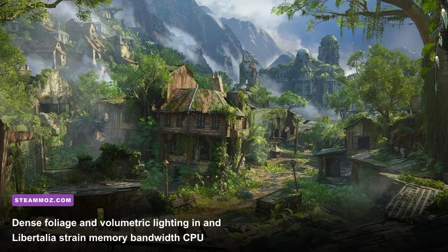 Lush overgrown pirate ruins of Libertalia in Uncharted 4 PC