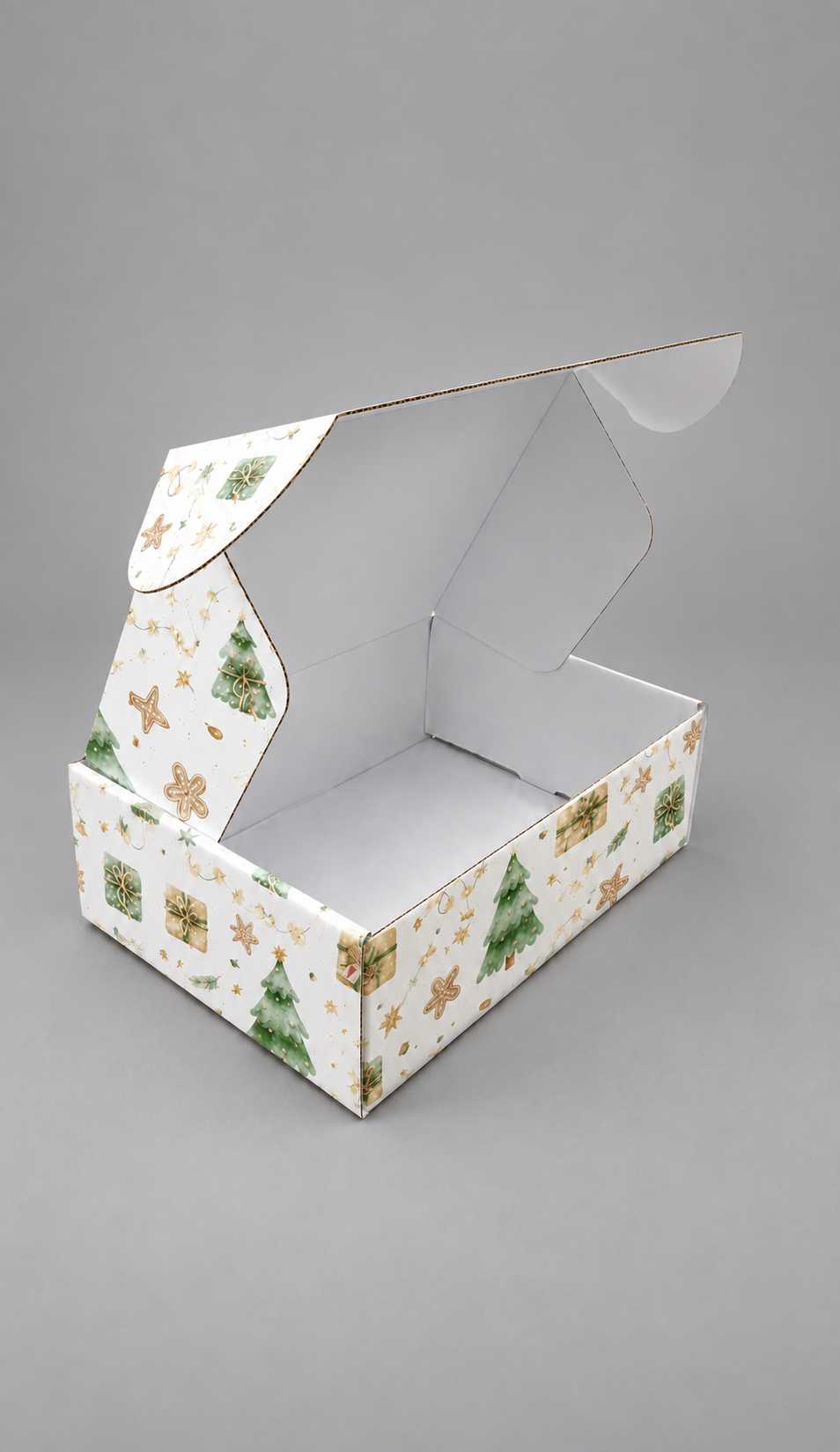 Открытая самосборная коробка из гофрокартона без клея и скотча, Paperibox Алматы