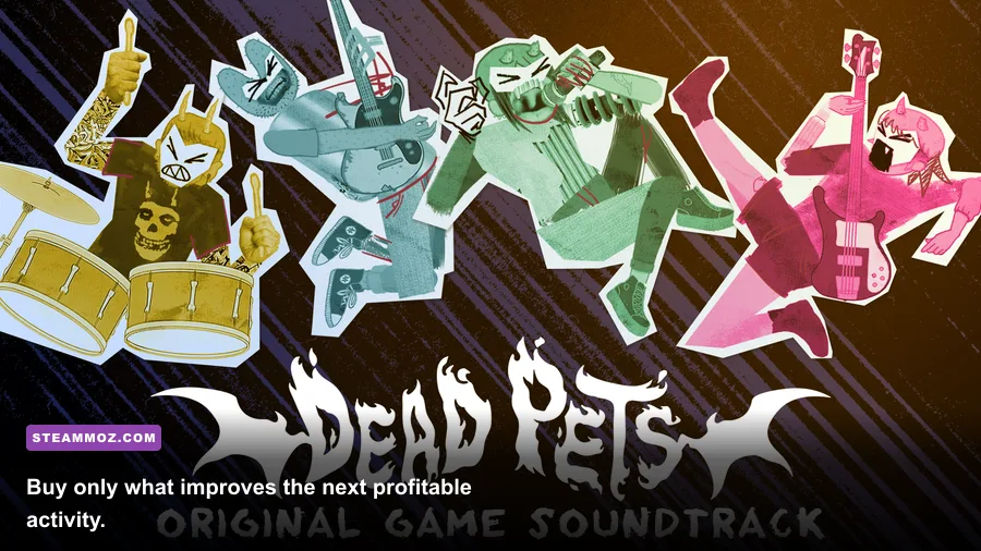 Dead Pets shopping and inventory screen showing purchasable items and available money