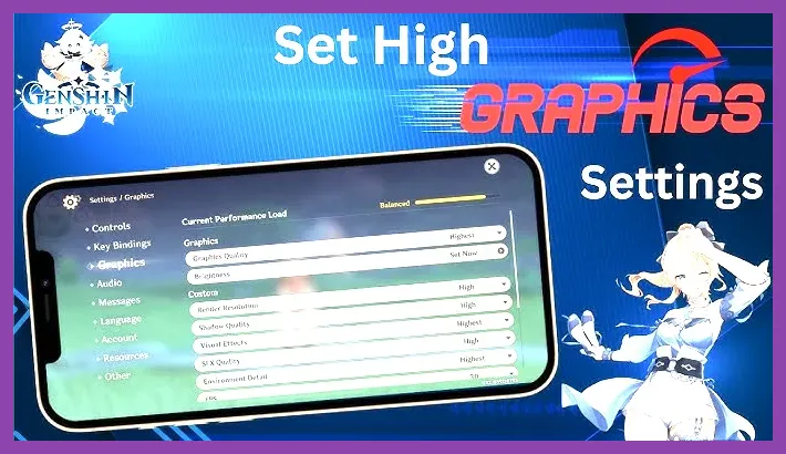 Genshin Impact running at Ultra textures 60 FPS on Android