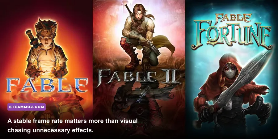 Fable 3 PC gameplay running at high frame rate in Albion