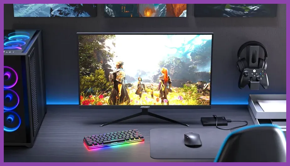 High refresh rate 4K monitor displaying PS5 Pro gameplay