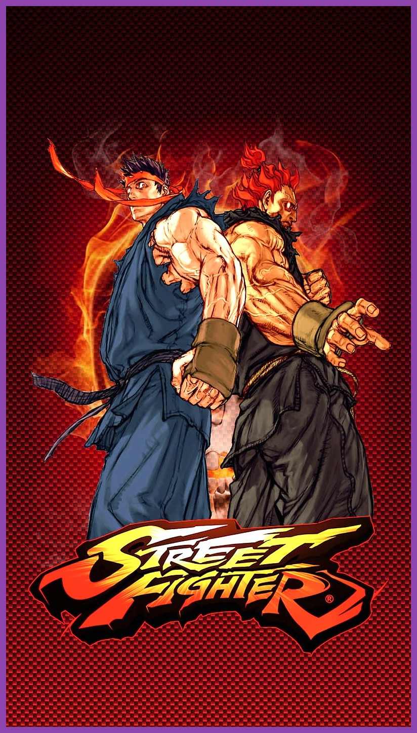 Evil Ryu unleashing his Satsui no Hado power in Street Fighter Duel