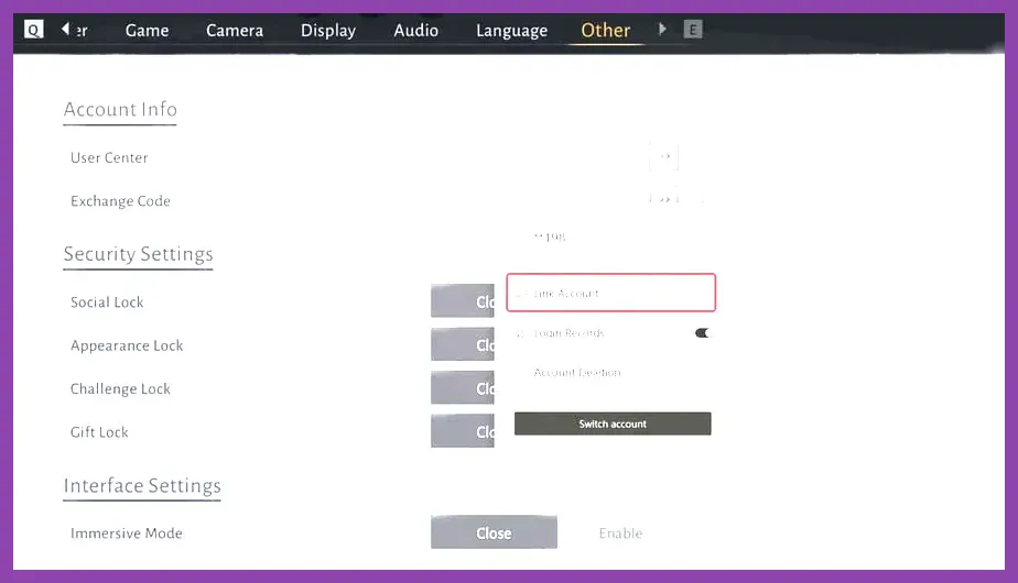 Activision account linking page for cross-progression operator sync