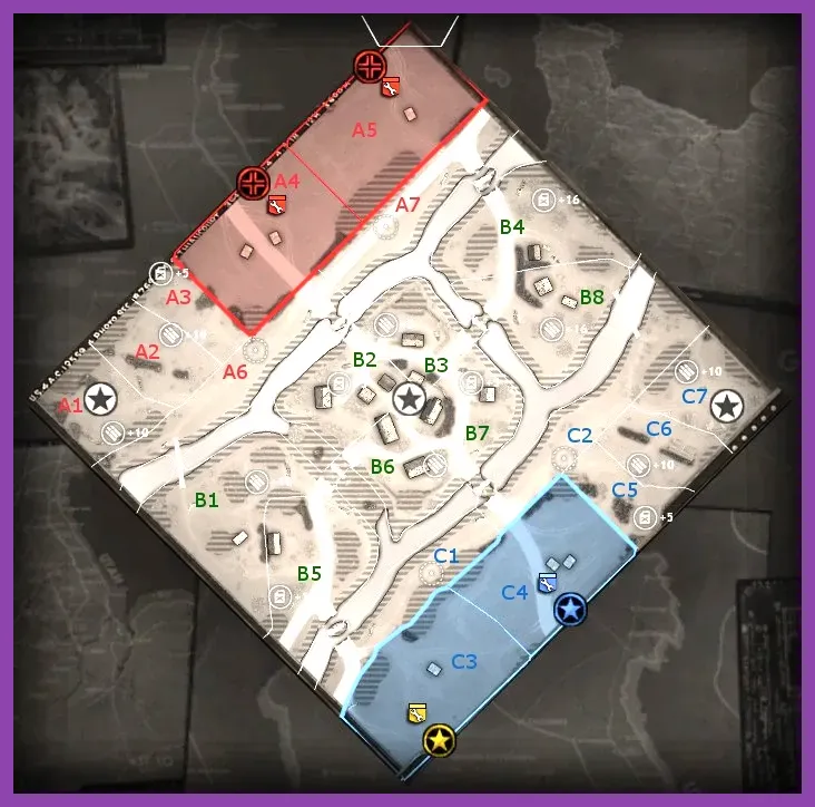 Tactical overlay showing unit positioning in Company of Heroes 3
