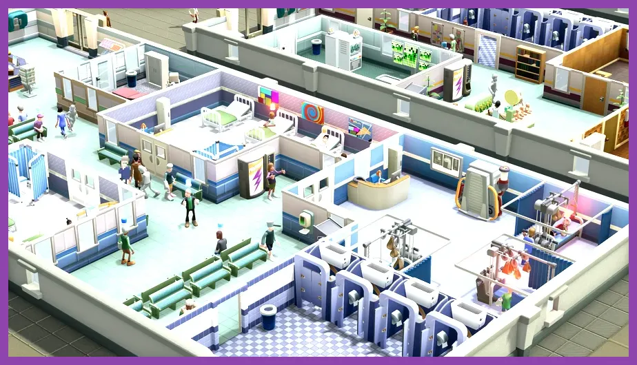 Close Encounters campaign hospitals in Two Point Hospital