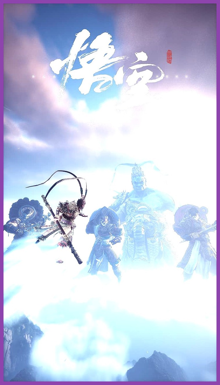 The Destined One riding a cloud mount in Black Myth Wukong