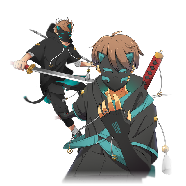 Contoh ilustrasi anime Bright Light Illustration