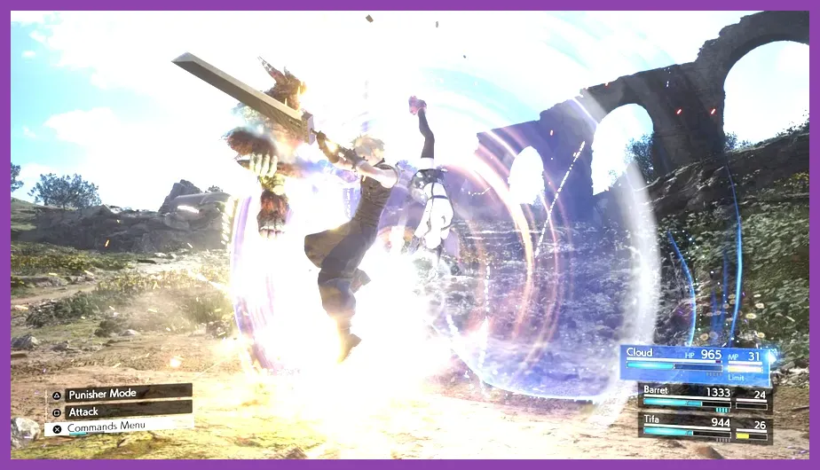 Final Fantasy 7 Rebirth Junon landscape and grass rendered on PC