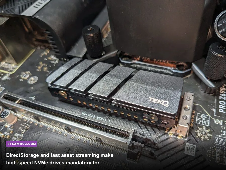 High-speed PCIe Gen 4 NVMe SSD critical for DirectStorage Xbox titles