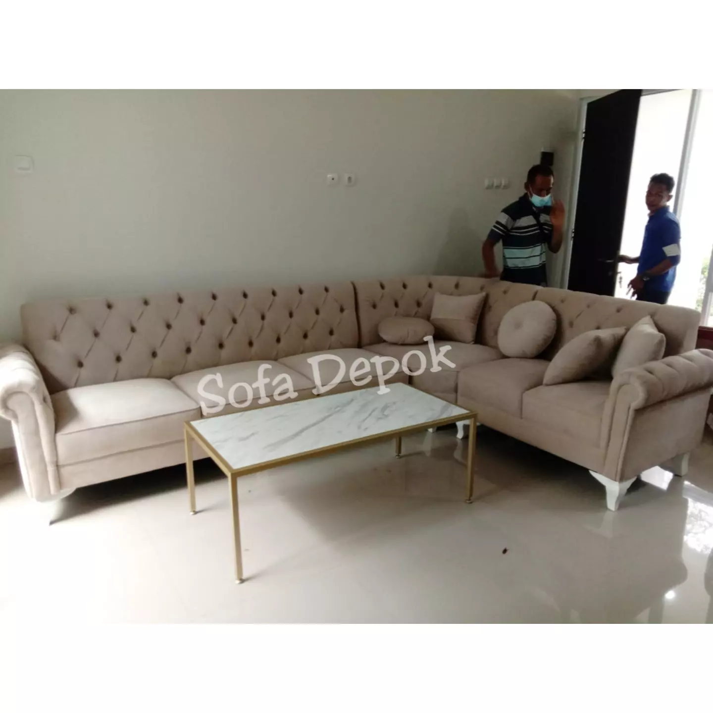 Sofa custom hasil pengerjaan Sofa Depok by Yenia