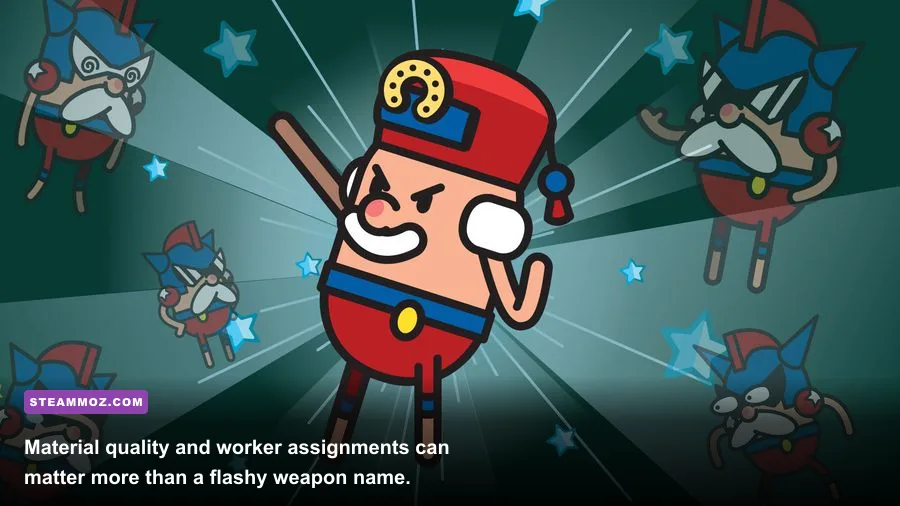 Holy Potatoes A Weapon Shop forging materials and weapon production gameplay