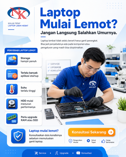 Laptop Mulai Lemot? Jangan Langsung Salahkan Umurnya! Ini Solusi Tepat Servis Laptop Semarang