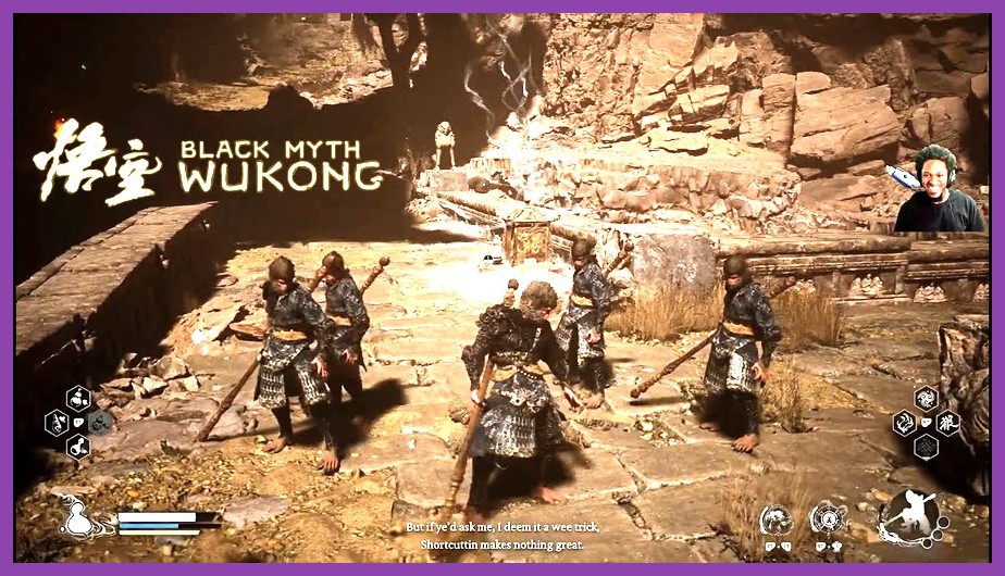 Multiple Monkey King clones attacking a boss with Pluck of Many spell