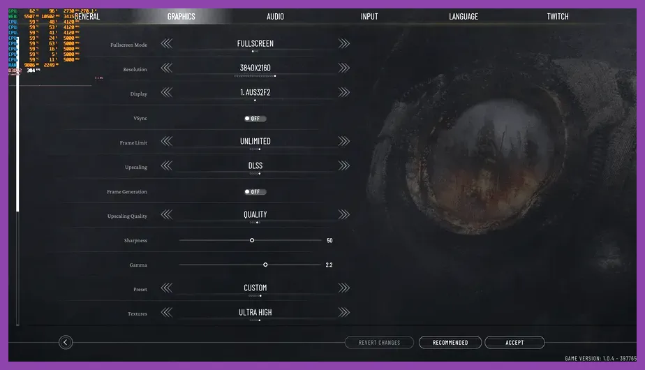 Frostpunk 2: Best Settings for Max FPS