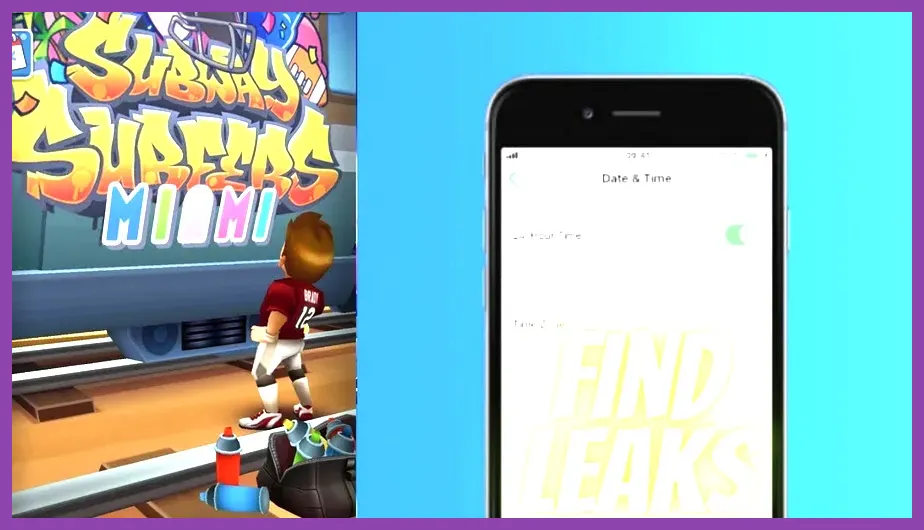 Mobile device date settings configured for Subway Surfers time travel trick