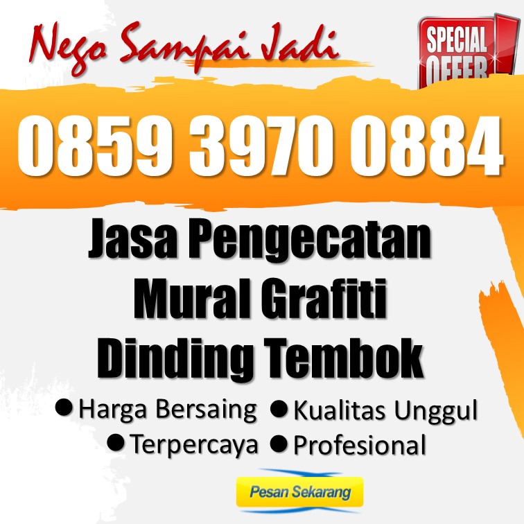 📞 WA 0859 3970 0884 - Harga Jasa Lukisan Mural Tembok Tentang Lingkungan Banjarsari Surakarta