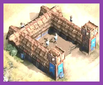 Early military production buildings in Age of Empires 4