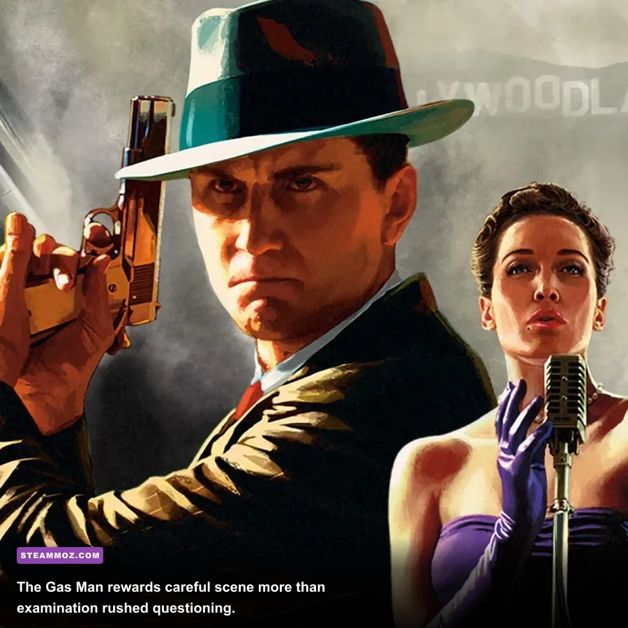The Gas Man fire investigation in L.A. Noire The VR Case Files