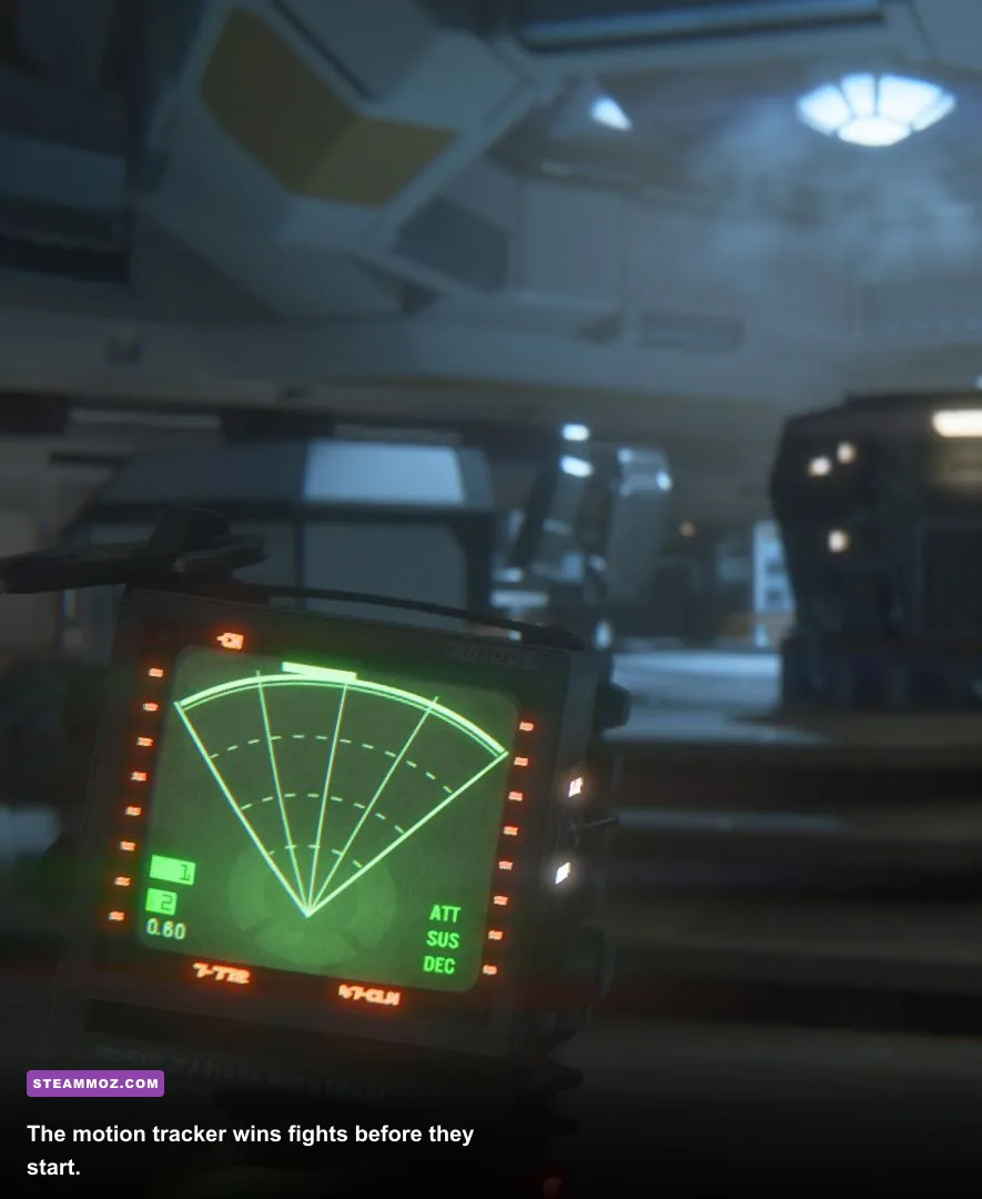 Motion tracker detecting the Alien during the Crew Expendable mission