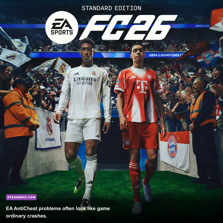 EA AntiCheat repair and installation window for FIFA 23 on Windows PC