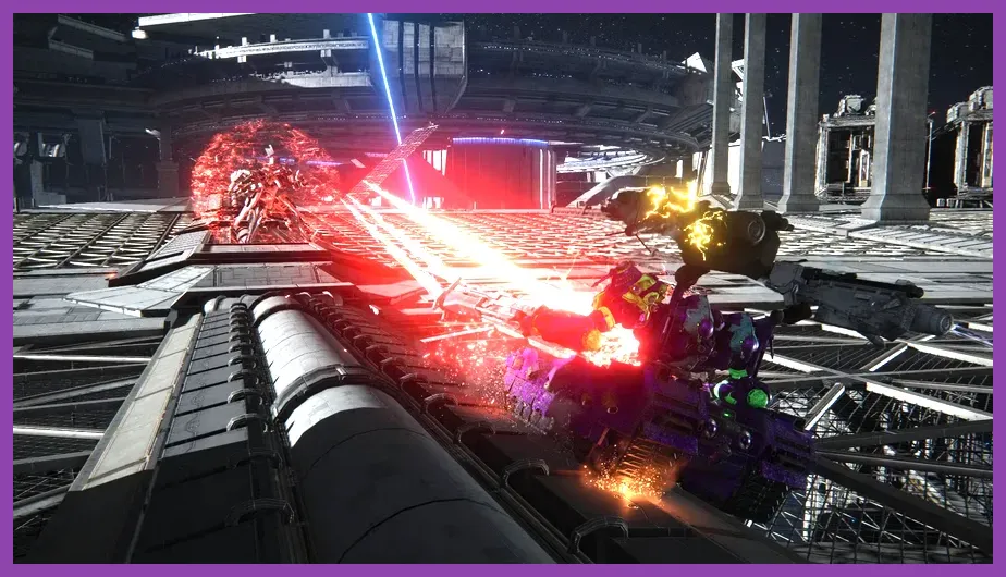 Ayre fighting the player in IB-07 SOL 644 in Armored Core 6