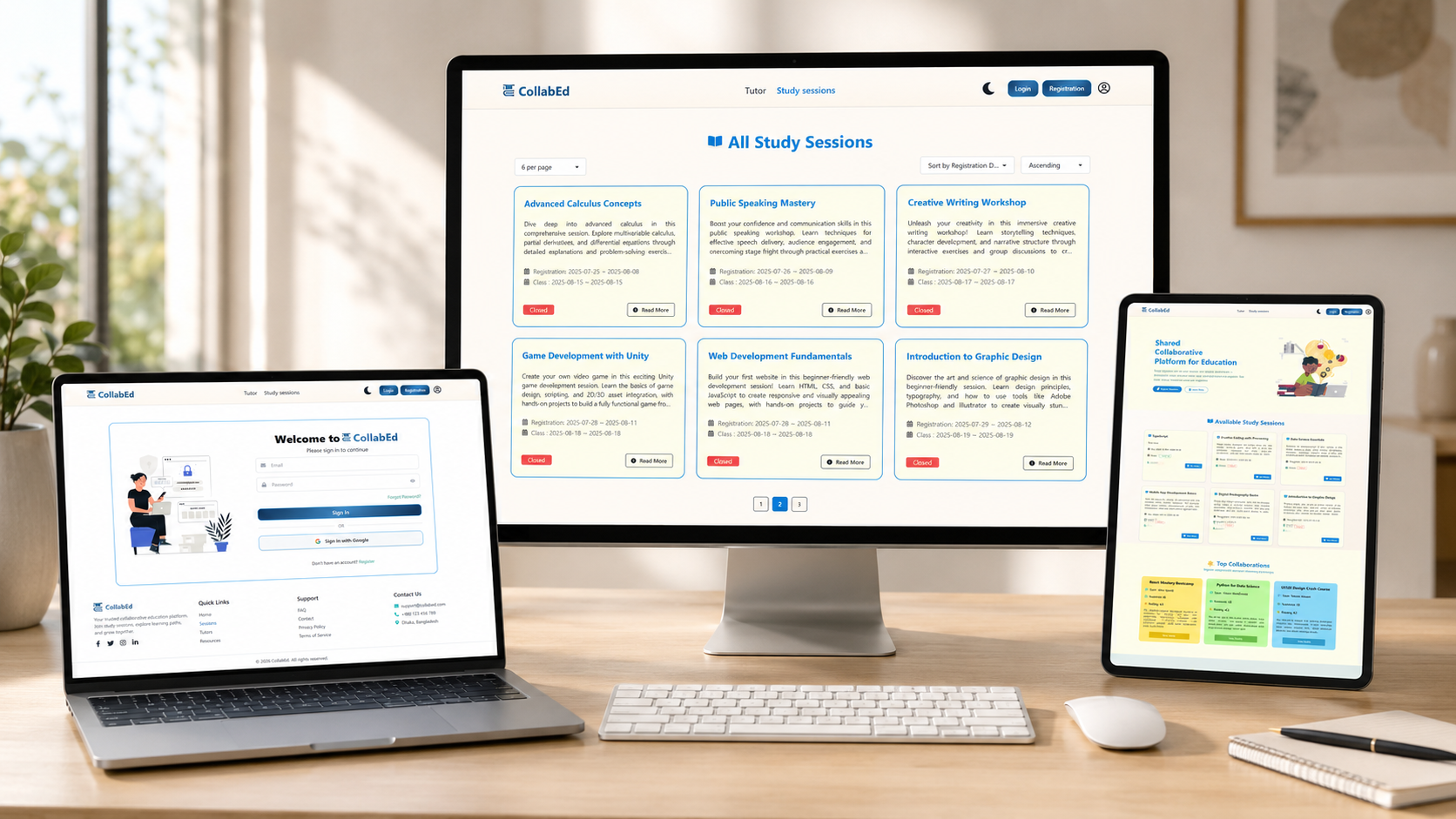 CollabEd application preview