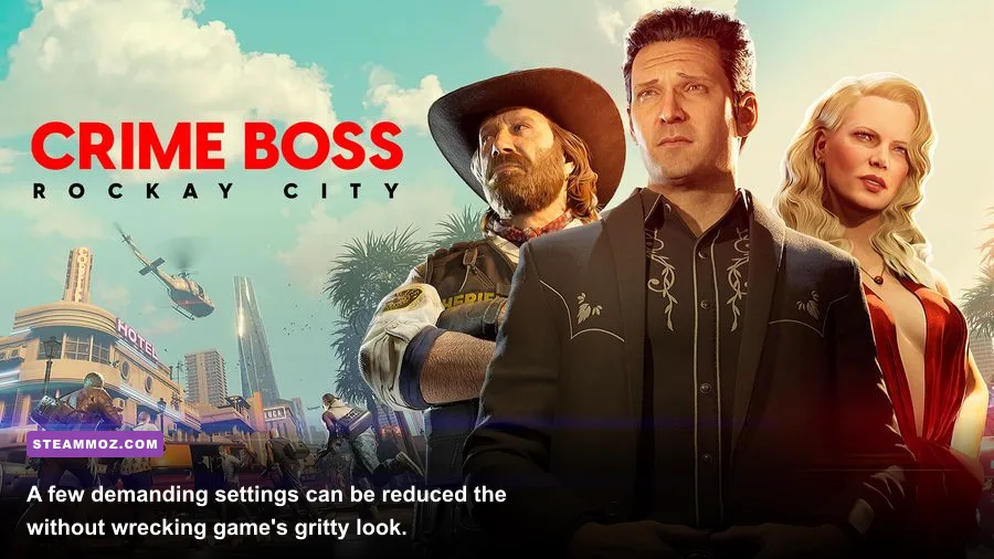Crime Boss Rockay City PC graphics settings menu