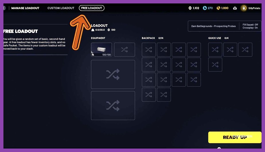 Optimized tactical loadout screen for high tier loot runs in ARC Raiders