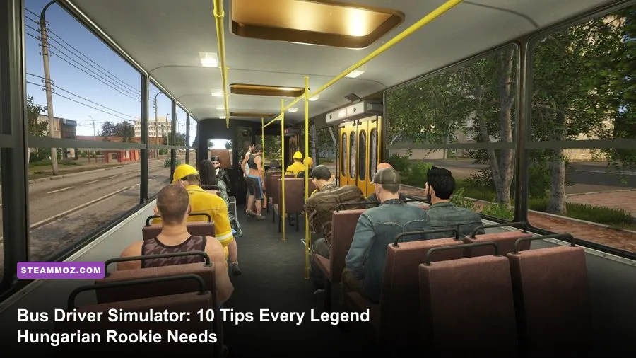 Ikarus bus driving through Budapest in Bus Driver Simulator Hungarian Legend