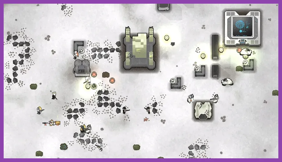 RimWorld colonists fighting high-tier mechanoid threats