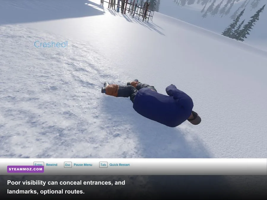 Snowstorm gameplay in Chionophile