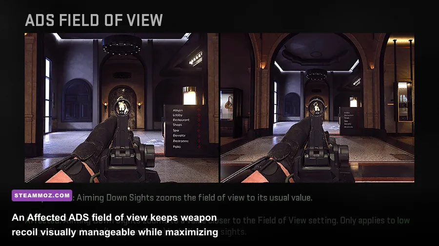 Call of Duty Modern Warfare 2 FOV and camera movement slider settings