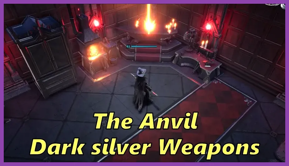 Vampire castle forge crafting dark silver weapons in V Rising