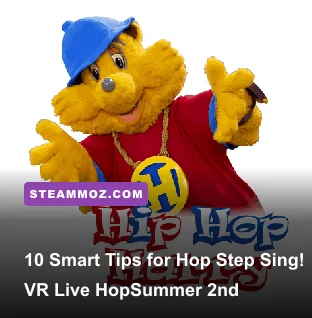 Hop Step Sing VR Live HopSummer 2nd concert performance on a colorful virtual stage