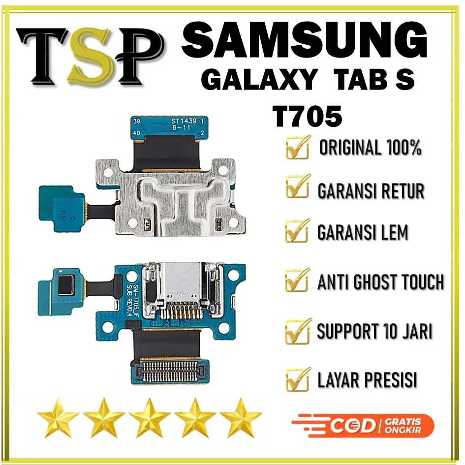 FLEXIBEL / FLEXIBLE / FLEKSIBEL C/C + UI BOARD + MIC SAMSUNG GALAXY T705 / TAB S ORIGINAL